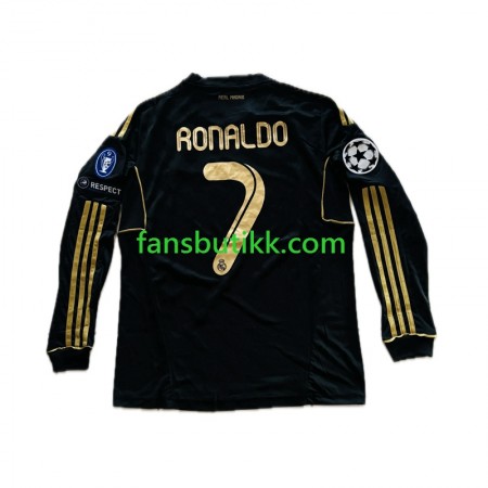 Fotballdrakt Real Madrid Cristiano Ronaldo 7 Bortetrøye 2011-2012 Langermet